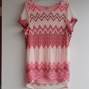 Roz & Ali | Chevron lace top